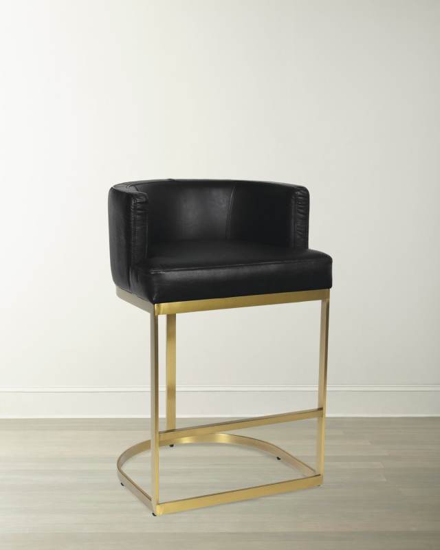 Owen Leather 32.5" Counter Stool